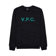 [아페쎄] [라벨루쏘] [APC] 남성 VPC 벨벳로고 맨투맨 COFAX H27378 TZH