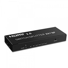 JOI HDMI 2.0 전환 분배기 2 입력 4 출력 2x4 4 화면 동시 출력 | 다른 해상도 출력 가능 다운 스케일 기능 음성 분리 (광 디, 단일상품