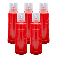 와사다 스텐 노즐 빨간 초장병 소스통, 730ml, 5개