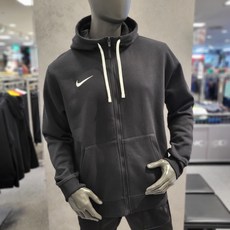 나이키 NIKE 파크 20 스우시 남성 기모 후드 집업 블랙 (CW6887-010)