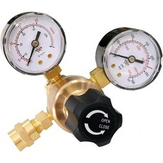 아르곤 CO2 레귤레이터 게이지 MIG 및 TIG용 가스 용접 0 4000PSI CGA580 입구 연결부, Gas Regulator, 1개 - 아르곤2게이지