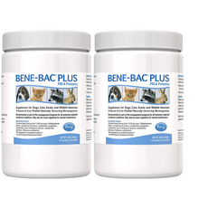  [2개 묶음] PetAg Bene-Bac Plus 강아지 고양이 유산균 454g 