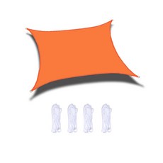 블랙코팅 타프스크린 그늘막옥외 차양 직사각형 초 방수포 스크린 자동차 정원 발코니 캠핑을 위한 차광, 05 Orange_12 3x4m