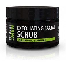 Exfoliating Mens Natural face scrub-과민 한 얼굴 피부를 위해 유기-여드름을 대우하십시오-숨구멍을, 1