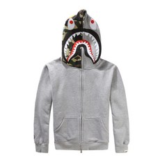 해외 베이프 샤크 풀오버 후드집업 BAPE