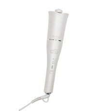헤어 다리미 spin & curl KINUJO 실크 플레이트 프리미엄 화이트 100V-240V, 상세페이지 참조, 1개
