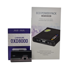 전기차 블랙박스 보조배터리 패키지 (QXD8000+에코파워팩 라이트슬림 LCD액정), QXD8000+S16+출장장착