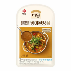 CJ 다담 냉이된장찌개 양념 140g, 4개