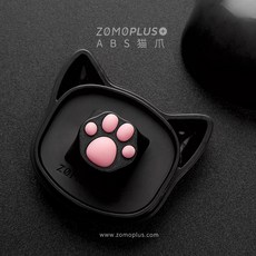 조모 고양이 키캡 아티산 포인트 기계식 키보드, 블랙키캡 + 핑크젤리