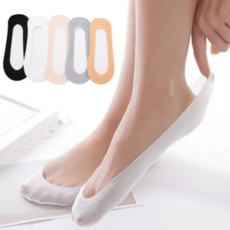 사라포유 여성용 미끄러지않는 실리콘 누드 덧신 10족세트