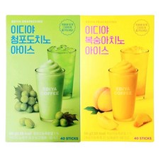 이디야 청포도치노 아이스40P+복숭아치노 아이스40P 총2박스