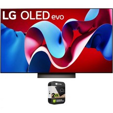 LG OLED55C4PUA 55인치급 OLED evo C4 시리즈 스마트 TV 4K 프로세서 2024 번들 2년 CPS 강화 보호 팩