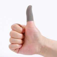 손가락 슬리브 엄지장갑 핑거 게임용 컴퓨터 땀방지, 1개, 그레이 20개입