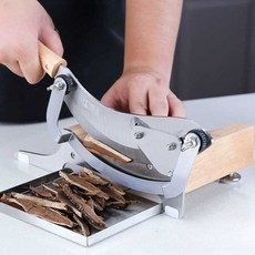 약초 작두 편절단기 한약재 인삼 슬라이스 약방 약, 60 이상 130mm 은색 15.5cm, 1개