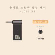 올리민 USB3.1 C타입 PD to DC 변환 노트북 충전 젠더, 04. PD to DC, 1개, 4.0/1.35 04. PD to DC 4.0/1.35, 1개