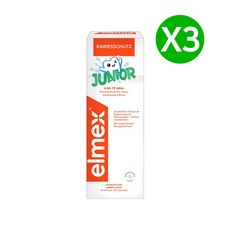 엘멕스 주니어가글액 400ml (7세~13세) X3, 3개