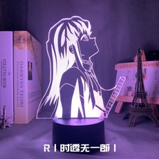 귀멸의칼날 카마도 네츠코 led 아크릴 무드등 만들기 USB 배터리 리모컨 입체 3D 소야등, R 시투일 - 16색 변형 - 리모컨 장착