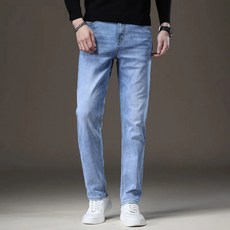 stylebounboun 겨울 남자 기모바지 블랙 블루 스트레이트 레그 스트레치 진 방한 바지 기모남성청바지일자형 보일러 팬츠 4색 사이즈 28-40 hr613
