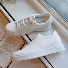[당일출고][무료배송][자체제작] 티안나는 남성용 7cm 키높이 화이트 스니커즈 발편한 백색 운동화