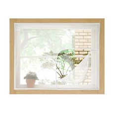 [써머쿨] 지퍼식 창문용 방충망화이트_미니
