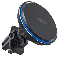 ASPOR 車載磁吸無線充 CW-08, 黑色