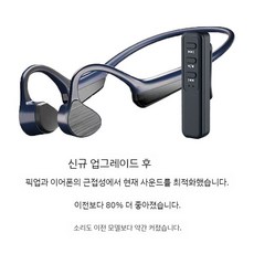 보청기 골전도 블루투스 헤드폰 불루투스 스피커 증폭기 수신기 어댑터, B. 고급형 골전도 헤드폰+픽업