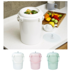음식물쓰레기통-1L-2L-3L-5L-가정용-종량제봉투-비닐봉투-기저귀휴지통-애견배변패드-가비지캔-핑크