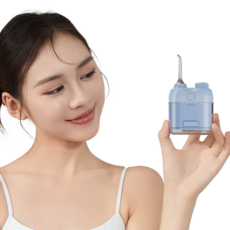 ERAN스타 미니 무선 물치실 구강세정기 IPX7급 방수 휴대용/여행용/캠핑용/출장용, 블루