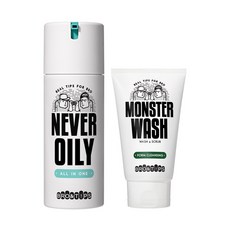 브로앤팁스 네버오일리 올인원 단품기획 120ML몬스터워시 폼클렌징 40ml 증정, 단일상품