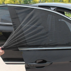 아바노 차량용 창문 모기장 방충망 선쉐이드 앞뒤 세트 4P, 02.중형(준중형/중형SUV) 앞뒤세트, 블랙