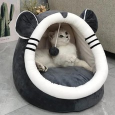 고양이 둥지 애완 동물 바구니 아늑한 새끼 안락 의자 고양이집, 1.WHITE, A.L, 1개