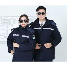 겨울피스복 청작업복 동복 노가다 배달대행 상의 공장, 175cm-XL 네이비 블루 (싱글 재킷), 1개