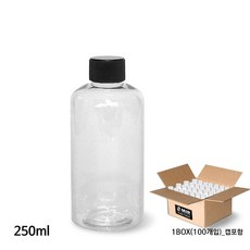 M-PET(미르코리아) 생수병_페트병_패트병_R형더치 250ml, 0ml, 패트병/R투명250ml(100개), 1개