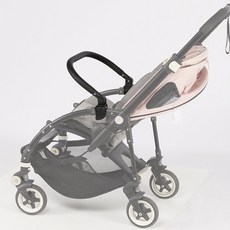 Bugaboo Bee3Bee5 용 유모차 팔걸이 각도 조절 가능 굵은 범퍼 바 푸시 체어 핸들 바 유모차 액세서리, [01] Black, 1개