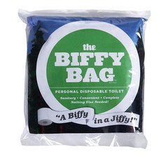 Biffy Bag 포켓 사이즈 일회용 화장실 (10개 팩) 클래식.