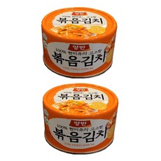 양반 볶음김치 캔, 160g, 2개