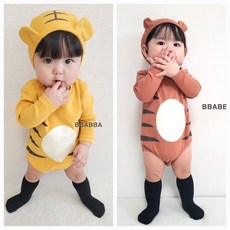 아기100일사진호랑이