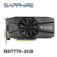 데스크탑 그래픽카드 사파이어 Radeon HD 7770 2GB 그래픽 카드 GPU AMD HD7770 2G GDDR5 비디오 카드 PC, 한개옵션0