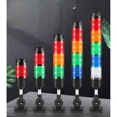 LED 경고등 추돌 비상등 3색등 위험 야간 표시등 공사, 1개, 2단 사운드 220V