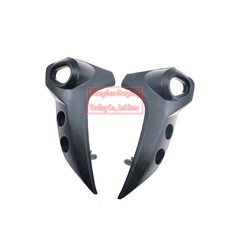 Yamaha FZ6-N 블랙 브래킷 헤드라이트 탑 오토바이 부품 플라스틱 및 알루미늄 2004, 01 plastic, 1개