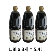신앙촌 양조 생명물 간장, 5.4L, 1개
