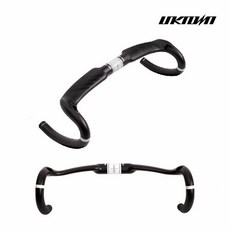  UNKNOWN RX1 카본 에어로 드랍바 440 x 31.8 mm 230g, 블랙, 1개 