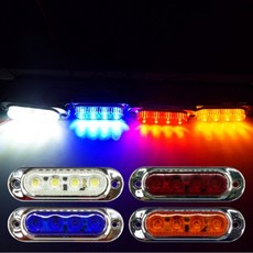 모토피아 24V용 4LED 사이드램프 차폭등 휀다등 미등, 블루