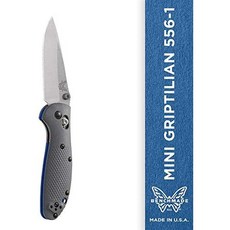 Benchmade - Mini Griptilian 556 EDC Manual Open Folding Knife Made in USA, One Color_PlainSatin Finish, One Color_PlainSatin Finish, One Color