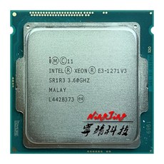 CPU 교체 호환 인텔 제온 E31271 v3 E3 1271 1271v3 쿼드 코어 8 스레드 L2 1M L3 8M 80W LGA 1150 36 GHz, 협력사