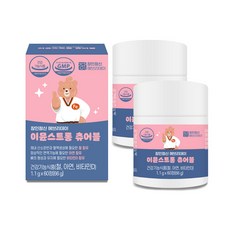 장인정신에브리데이 유아용 이뮨스트롱 츄어블 철 아연 비타민D 66g, 60정, 2개