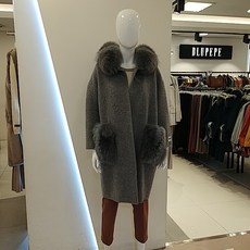 블루페페 *& 핸드메이드 여성코트 초초대박 %가격실화????고급미뿜뿜리얼 폭스퍼 탈부착 @ 고급 알파카 혼방 &$$ 핸드메이드 폭스퍼 탈착 알파카코트 _동수원점