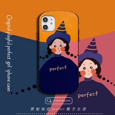 오리지널제작 삽화 매직 모자 니켈 여자 IPHONE11 핸드폰케이스 미술생 사과폰 12PRO 풀팩토리 12미니 충격흡수