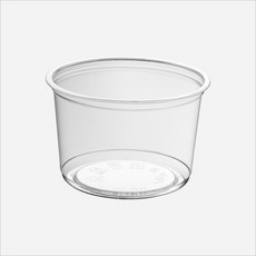 서비스팩용기 HR-16 투명 PET용기+뚜껑 500세트 600ml [샐러드 과일 빙수 반찬 델리 포장용기 배달용기], 용기