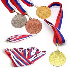 마이1004 상메달 시상식메달 금 은 동 메달 목걸이 행사 체육대회 기념메달, 삼색메달고리줄(2개)